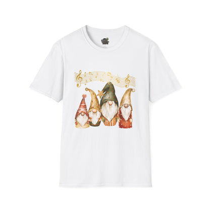 Four Gnomes Unisex T-Shirt: A Symphony of Whimsy & Wonder White