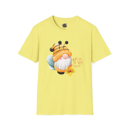 Bee Gnome Unisex T-Shirt: Buzzing with Magic & Melody Cornsilk