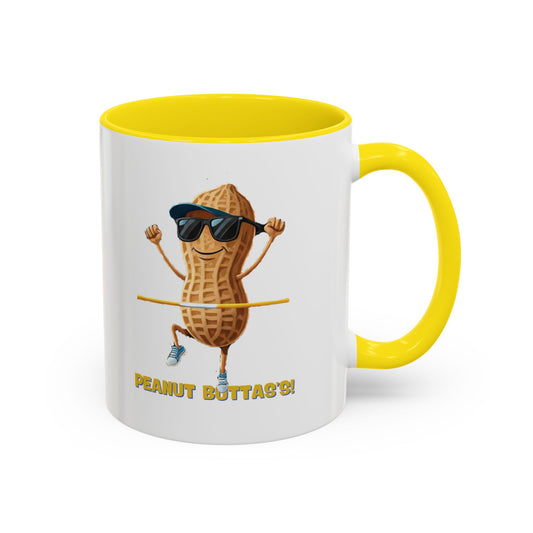 Peanut Bottas Mug - Funny Racing Peanut Coffee Mug for F1 Fans! - Office cup 11oz Yellow