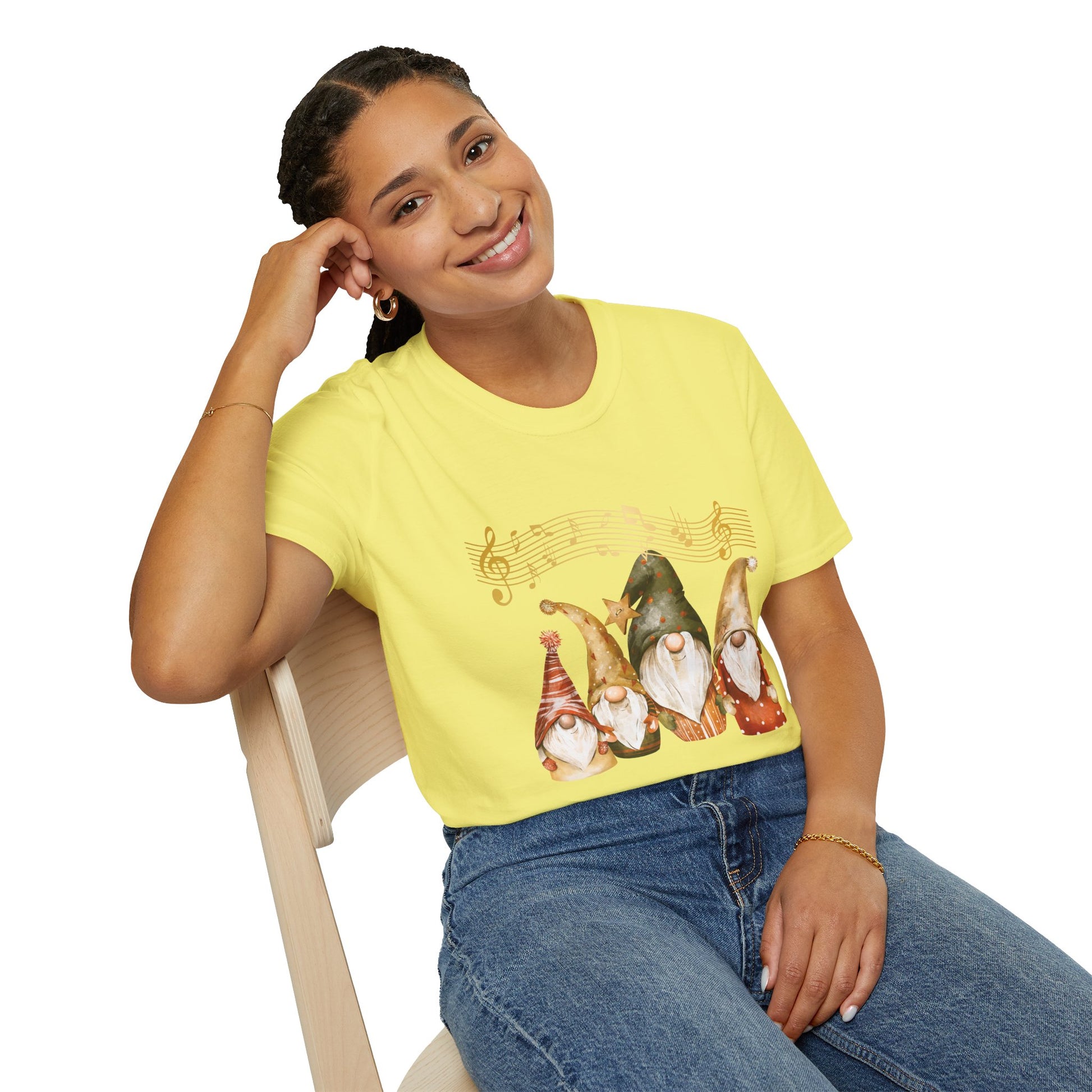 Four Gnomes Unisex T-Shirt: A Symphony of Whimsy & Wonder Cornsilk