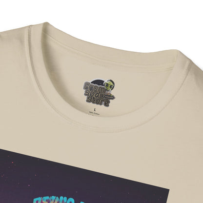 Alien Rugby T-Shirt: Funny & Unique Space Football Tee, logo brand detail