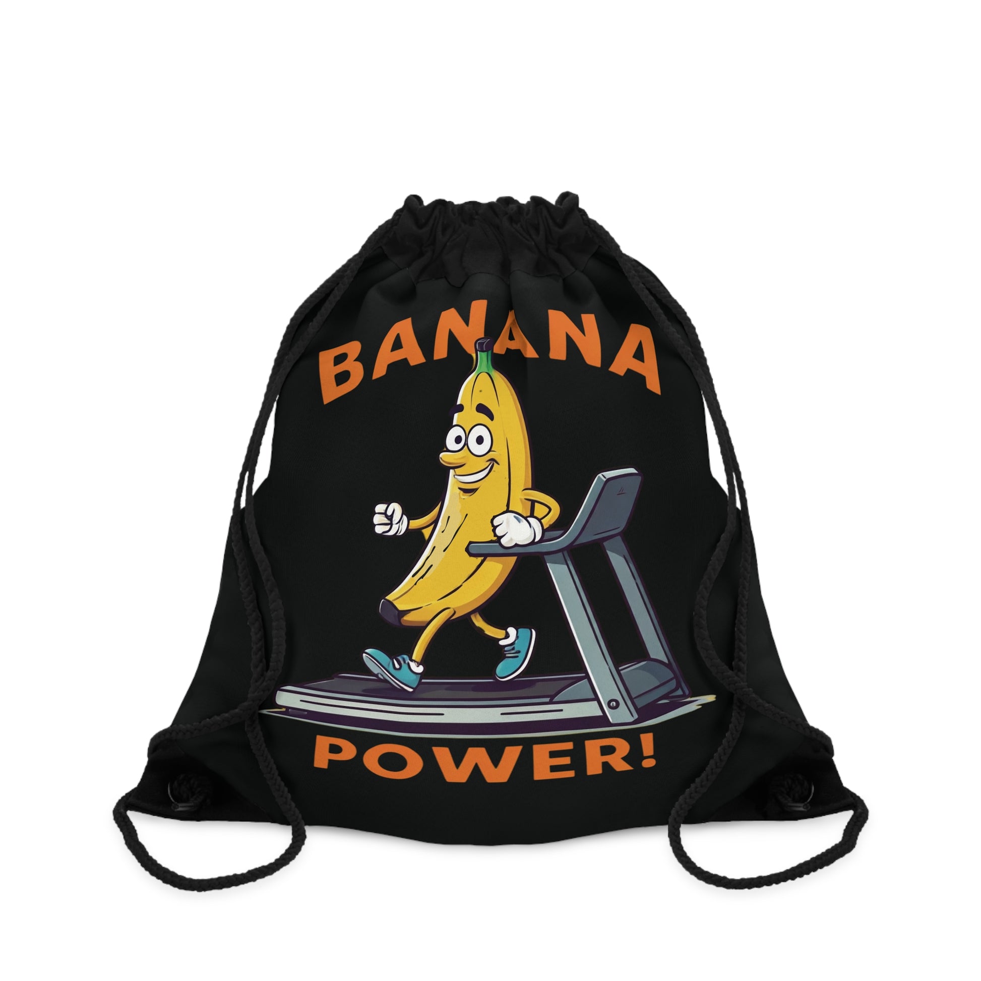 Banana Power! Treadmill Banana Drawstring Bag – Fun, Eco-Friendly & Energizing One size