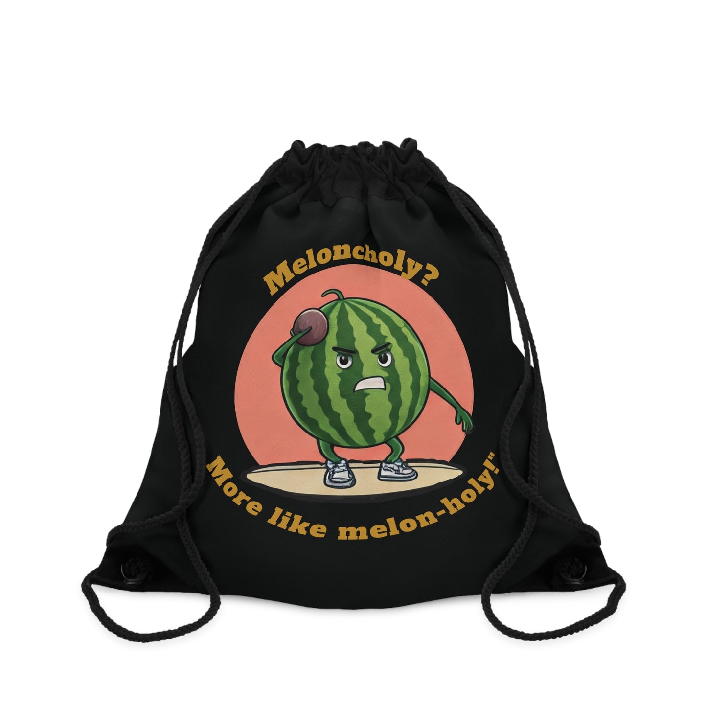 Meloncholy? More Like Melon-Holy! Watermelon Backpack - Funny and Trendy