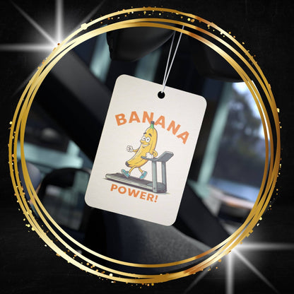 Funny Banana Power Car Air Freshener - Long Lasting Scent