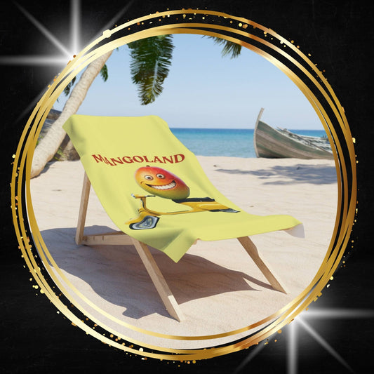 Mango on Vespa Beach Towel: Your Perfect Summer Escape!