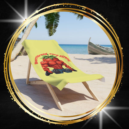 Strawberry Beach Towel | Berry Strong Fitness Gear