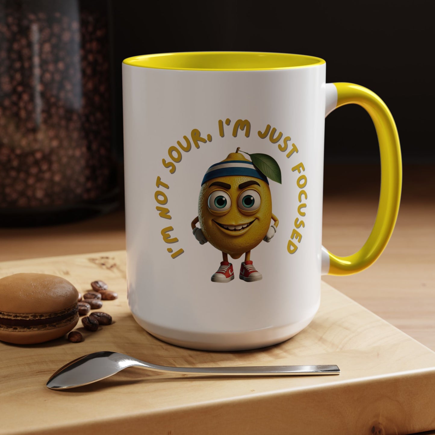 Sour but Focused Lemon Mug - Funny Coffee Cup for Work