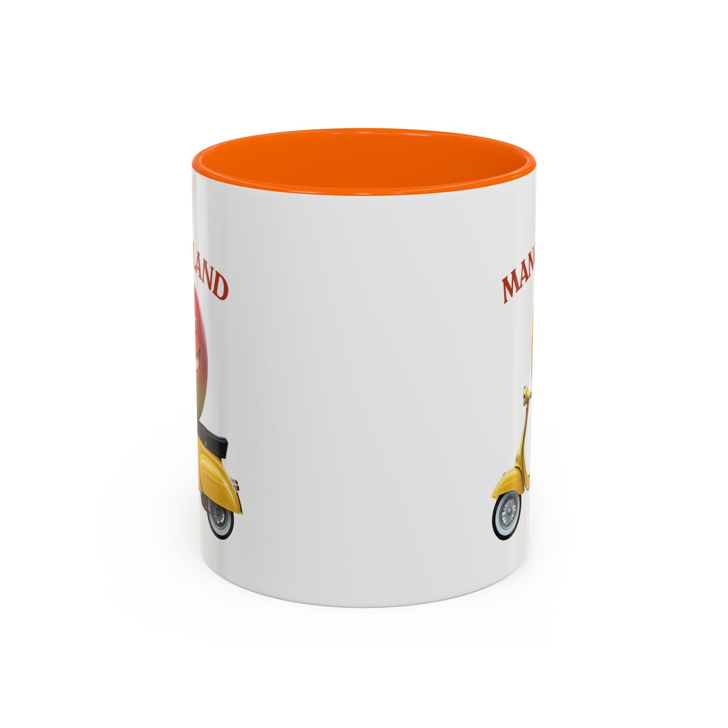 Mango on a Scooter Mug - Fun Tropical Coffee Cup