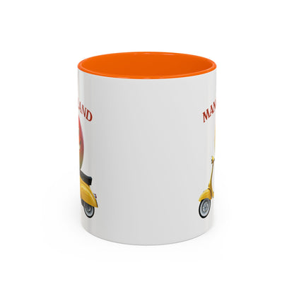 Mango on a Scooter Mug - Fun Tropical Coffee Cup