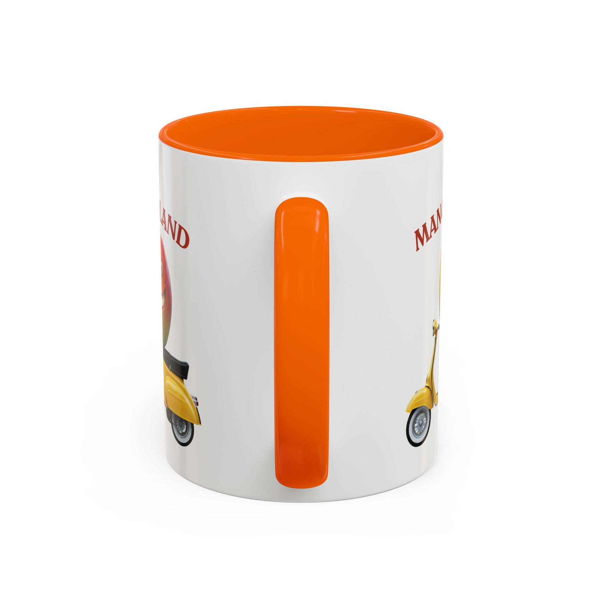 Mango on a Scooter Mug - Fun Tropical Coffee Cup