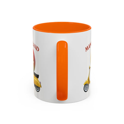 Mango on a Scooter Mug - Fun Tropical Coffee Cup