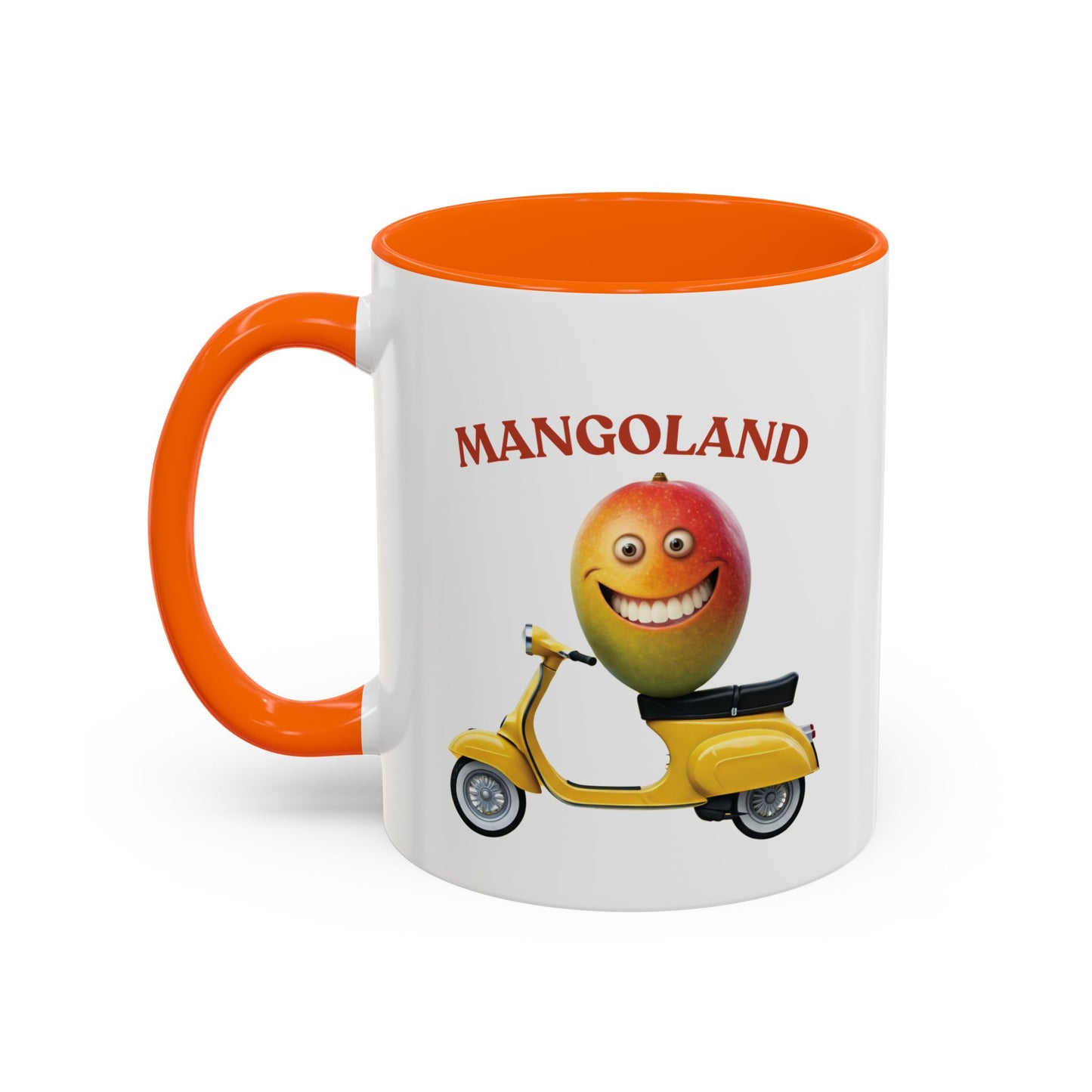 Mango on a Scooter Mug - Fun Tropical Coffee Cup