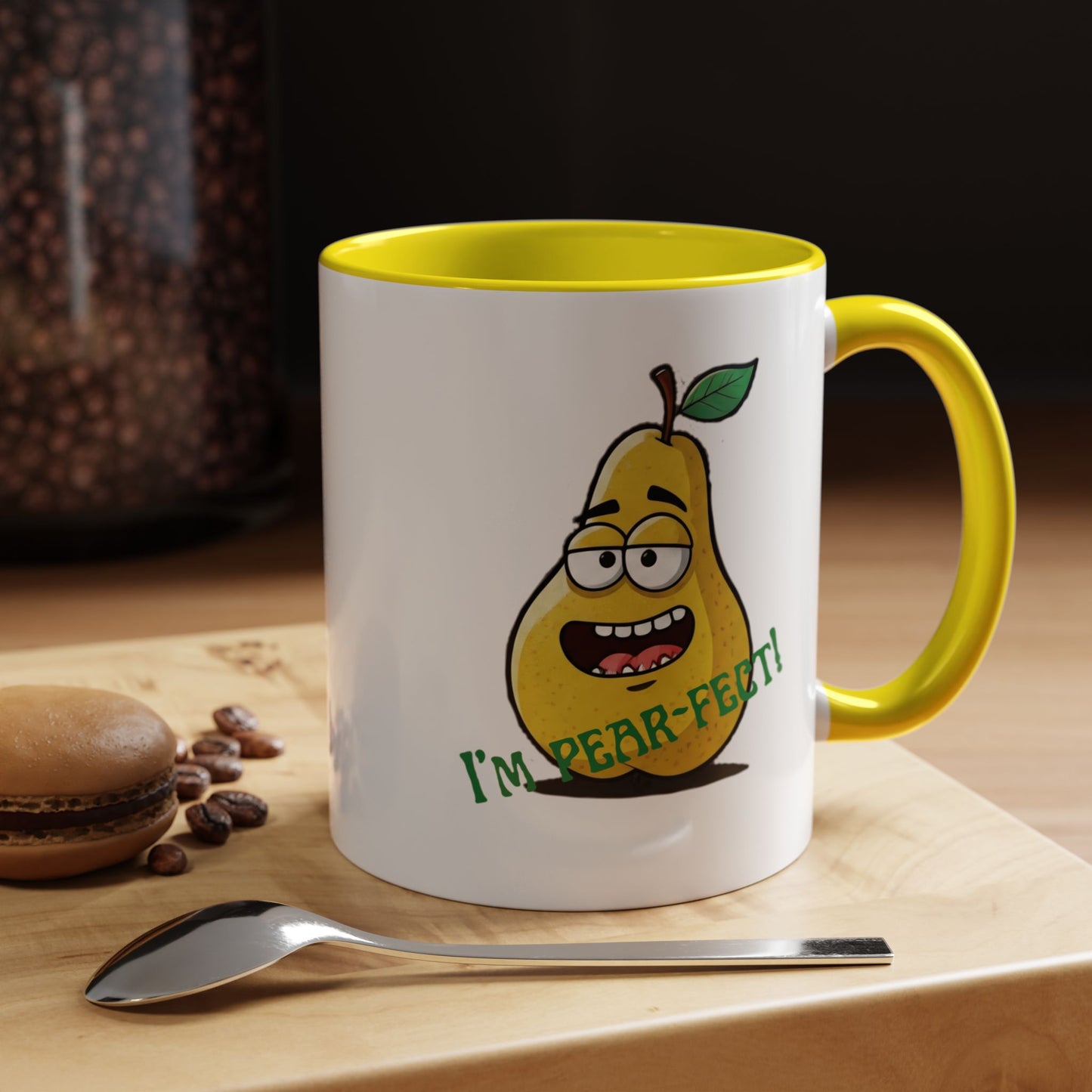 Funny Pear Mug - Ceramic Coffee Cup with Cute Design - Unique Gift Idea
