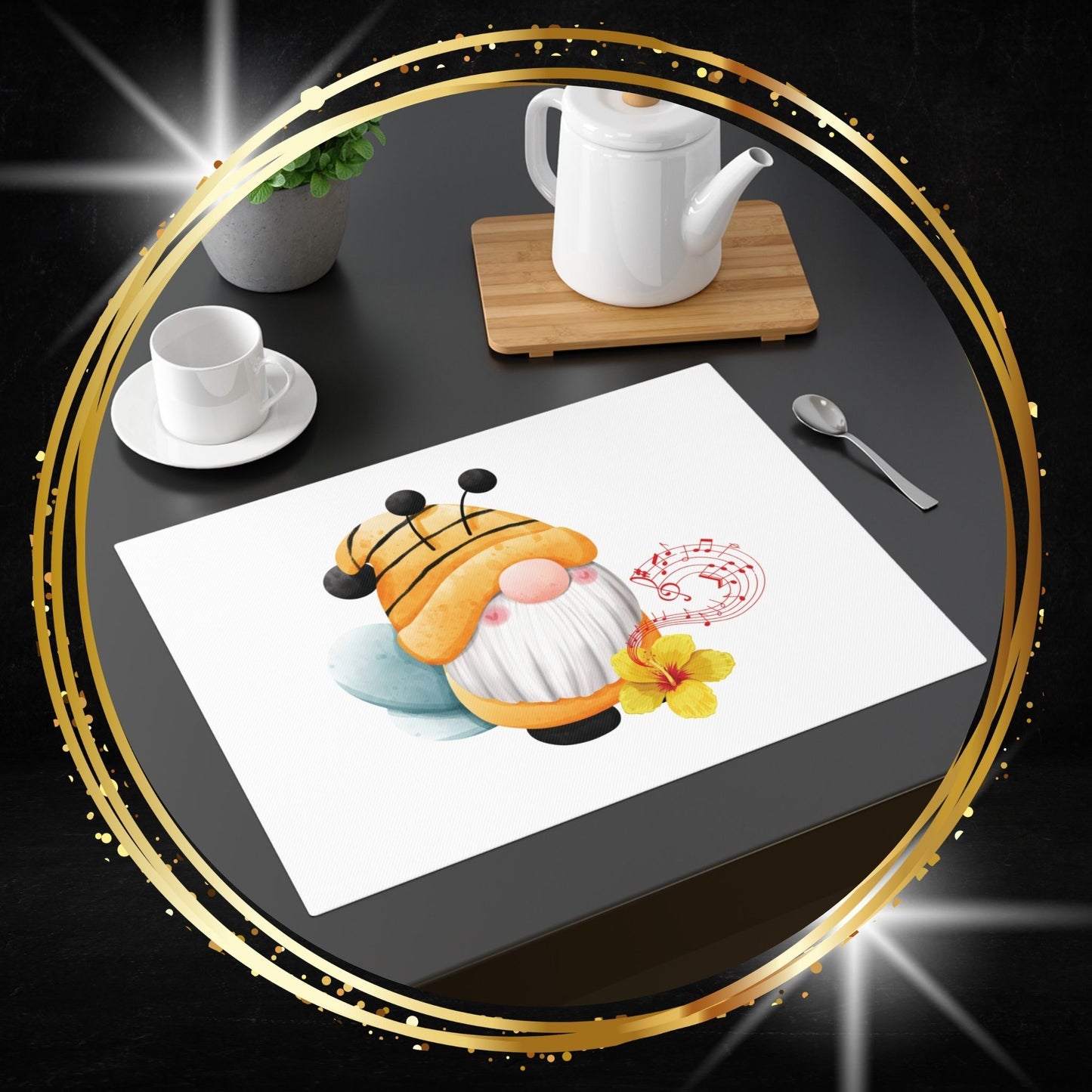 The Golden Pollen Guardian Placemat