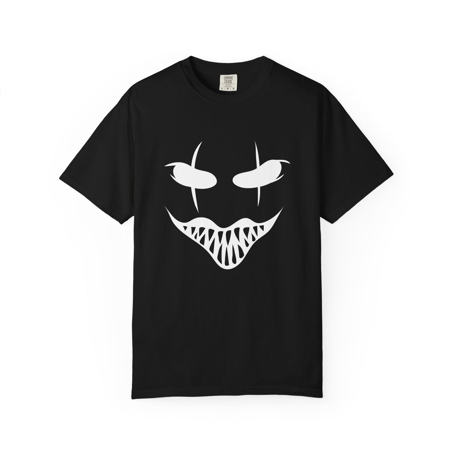 Halloween Mask Unisex T-Shirt | Spooky Grin Tee Black