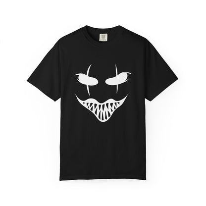 Halloween Mask Unisex T-Shirt | Spooky Grin Tee Black
