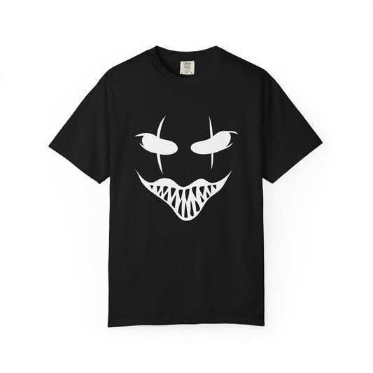 Halloween Mask Unisex T-Shirt | Spooky Grin Tee Black