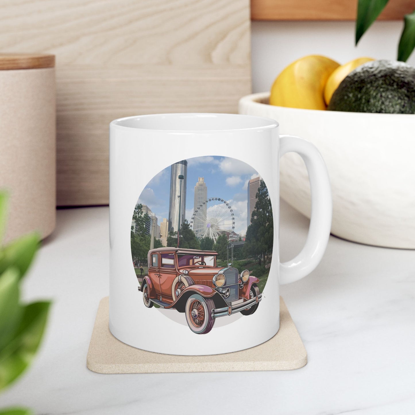 Ford Atlanta Skyliner Vintage Mug - 1930s American Charm