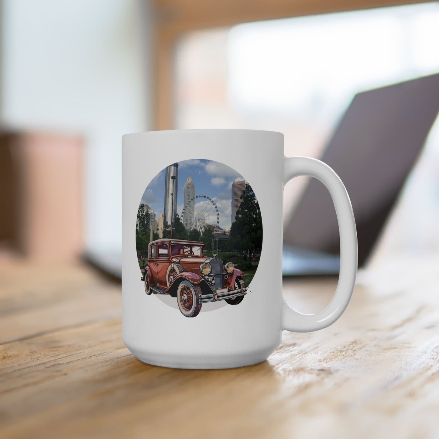 Ford Atlanta Skyliner Vintage Mug - 1930s American Charm