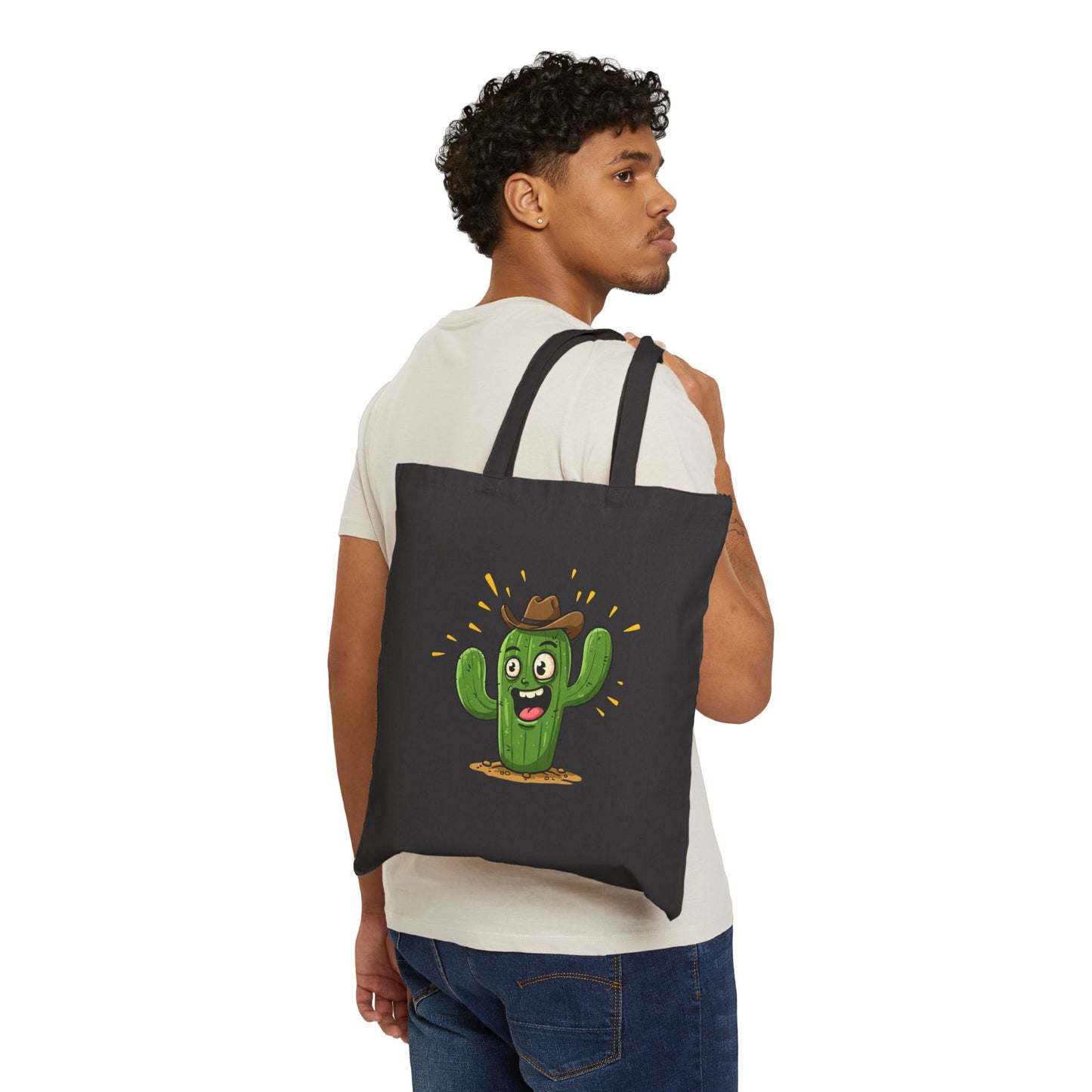 Cactus Cowboy Tote Bag - Eco-Friendly, Fun & Ready for Adventure!