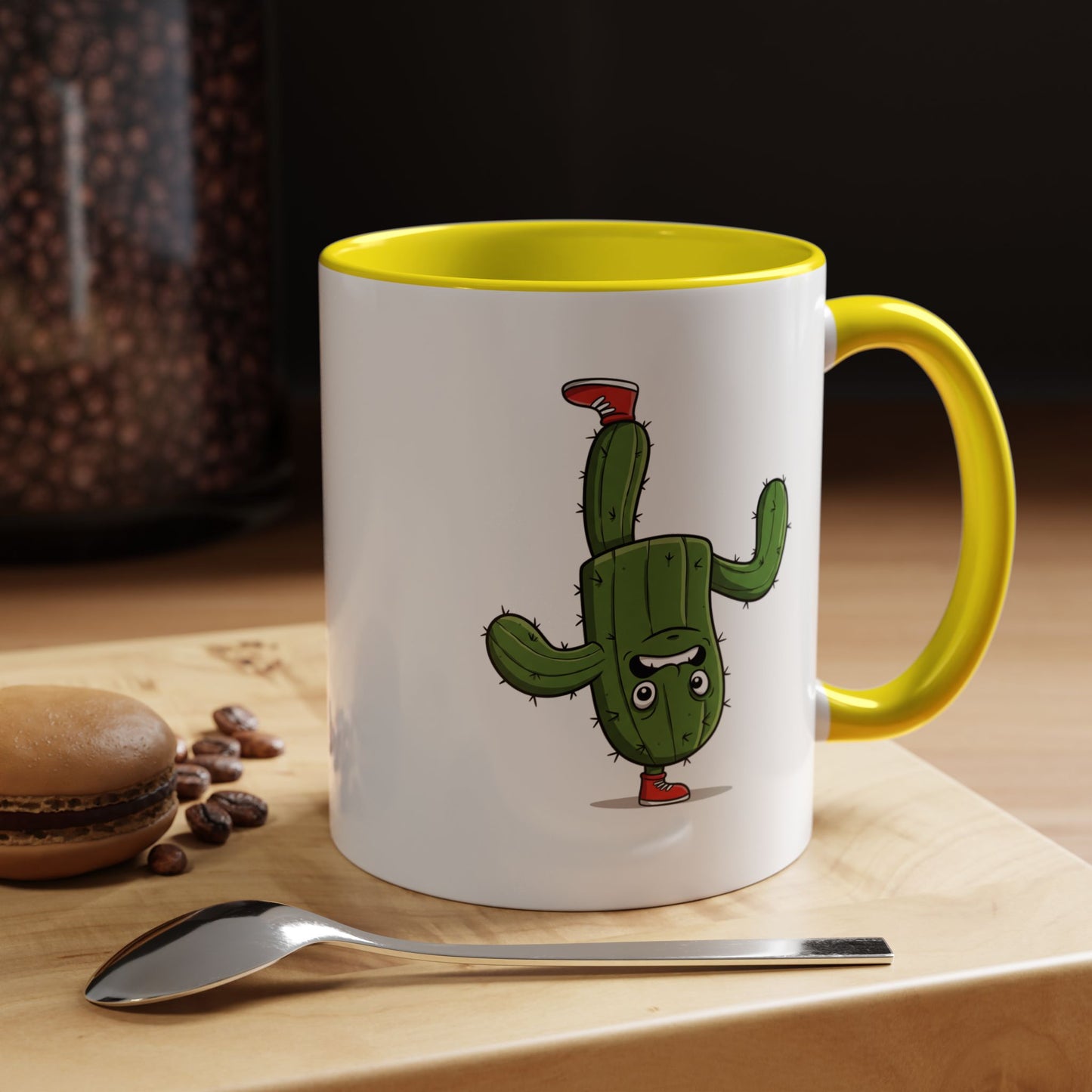 Cactus mania cute succulent ceramic coffee mug for everyday use