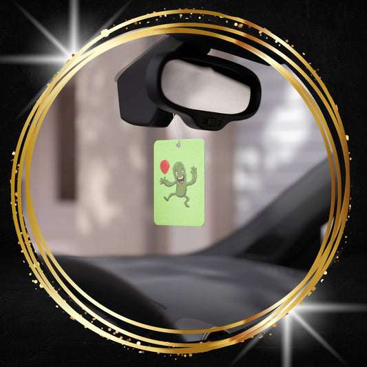 Cactus with red balloon Car Air Freshener -  Power Car Freshener: Fresh Scent, Long-Lasting Fragrance, Funny Design