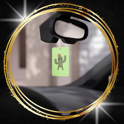 Cactus with sunglasses Car Air Freshener -  Power Car Freshener: Fresh Scent, Long-Lasting Fragrance, Funny Design