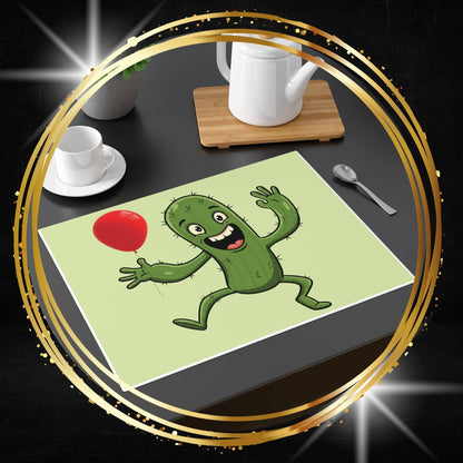 Gravity Defied: The Cactus with Balloon Placemat