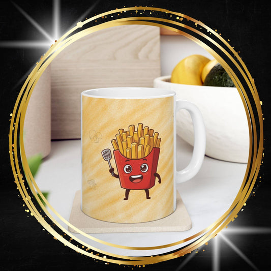 The Crispy Commander | Street Foods Fries Ceramic Mug