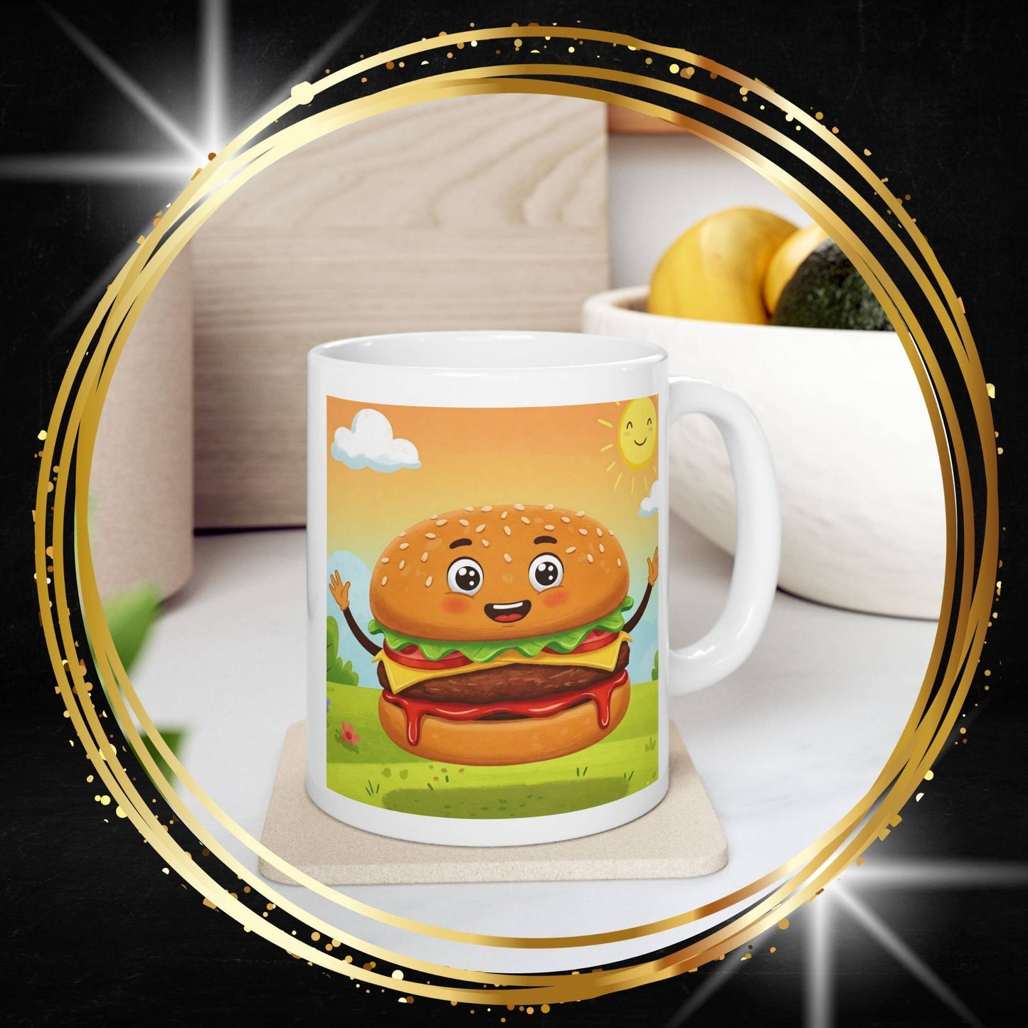 The All-American Dream | Street Foods Hamburger Ceramic Mug