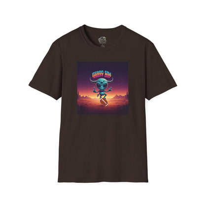 dark chocolate Alien football player unisex t-shirt