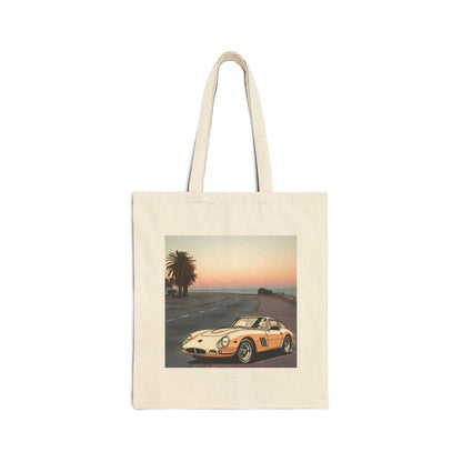 Ferrari 275 GTB Tote Bag: Bring Iconic Vintage Sports Car History to Life Natural 15" x 16"