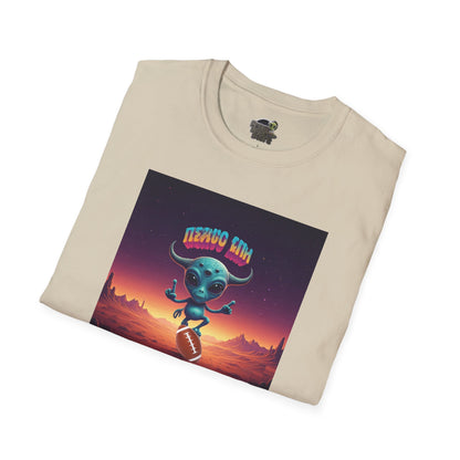 folded Alien football player unisex t-shirt