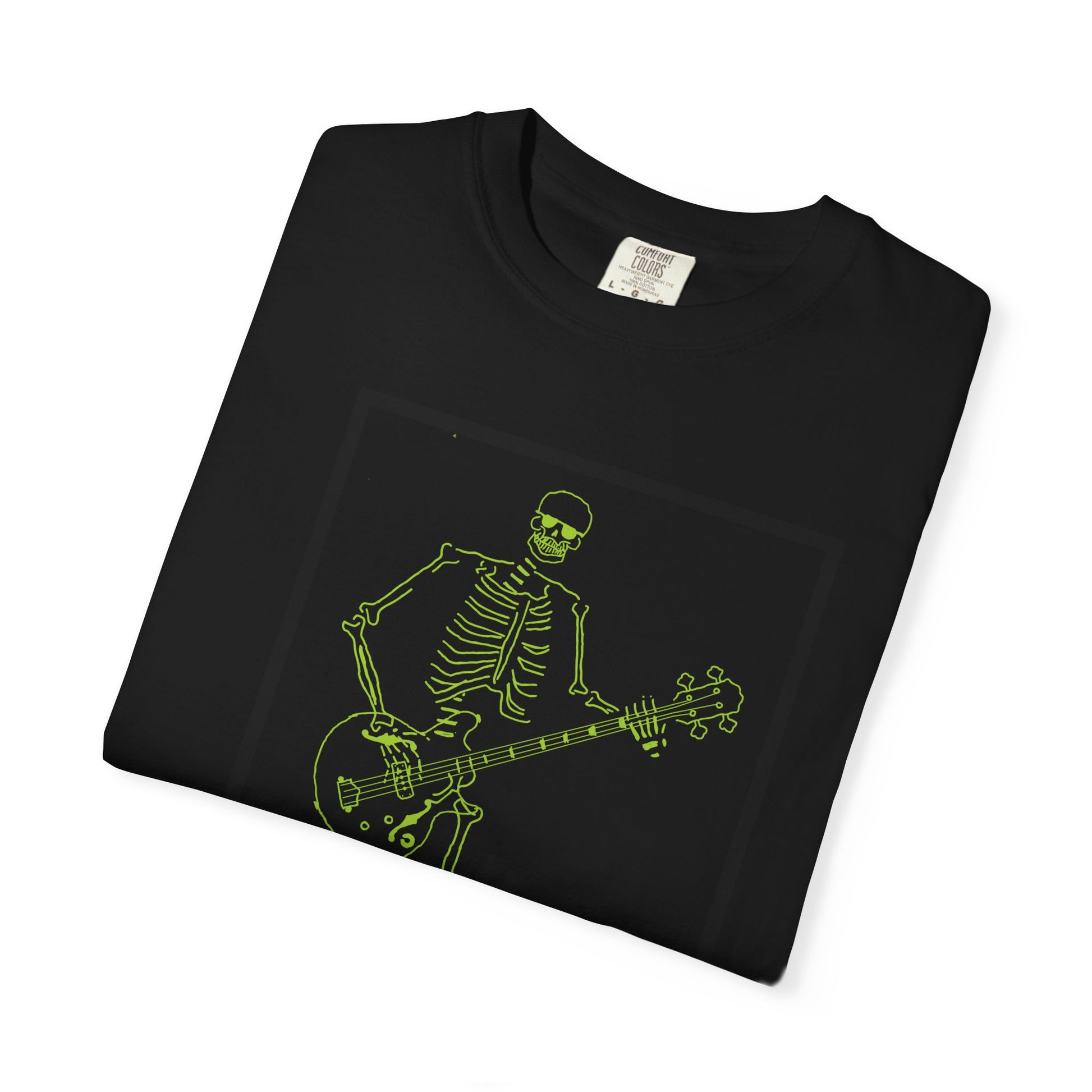 The Mystical Bassist | Skeleton Fluo Bass Player Unisex T-Shirt