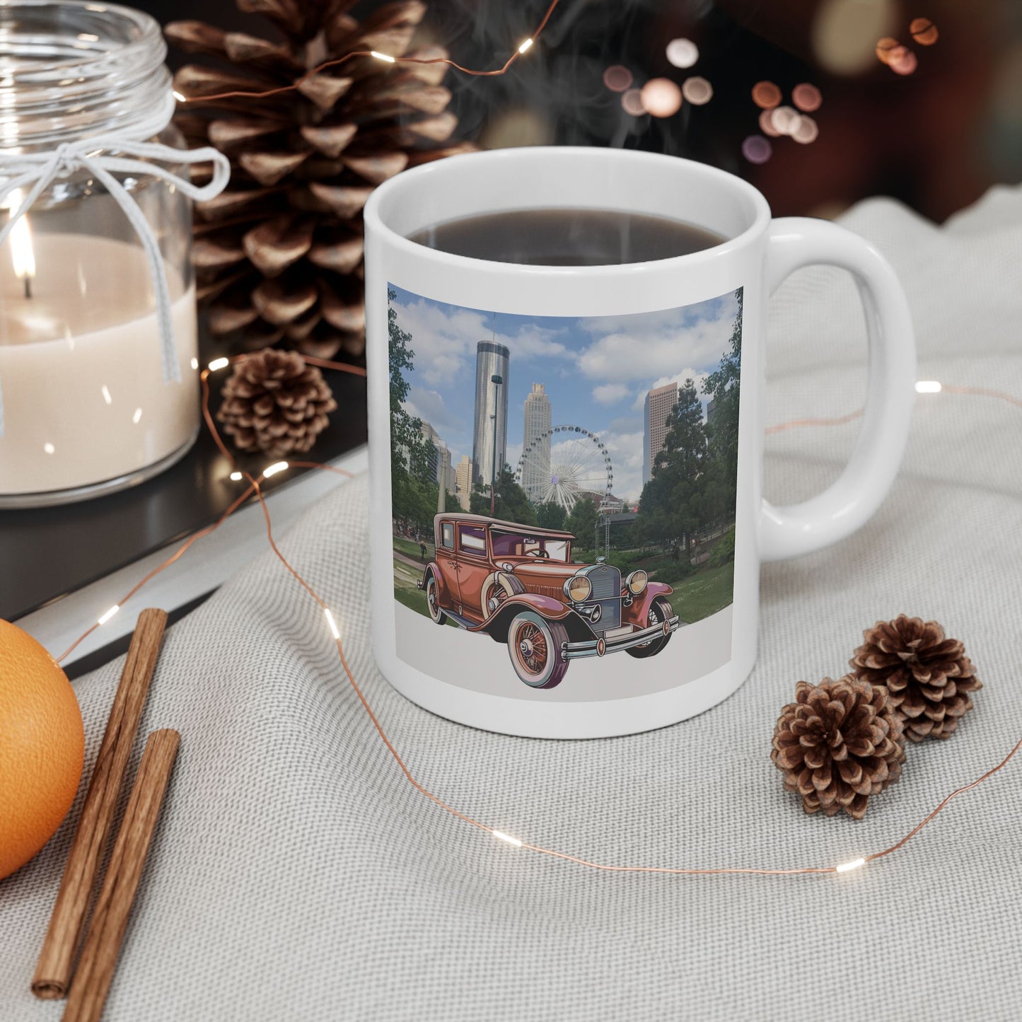 Ford Atlanta Skyliner Vintage Mug - Relive 1930s American Car Charm