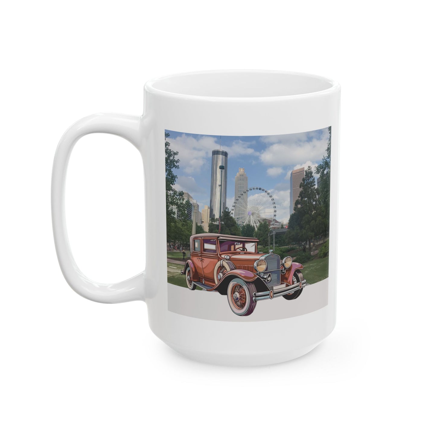 Ford Atlanta Skyliner Vintage Mug - Relive 1930s American Car Charm