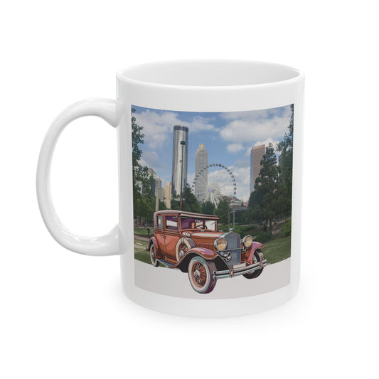 Ford Atlanta Skyliner Vintage Mug - Relive 1930s American Car Charm 11oz