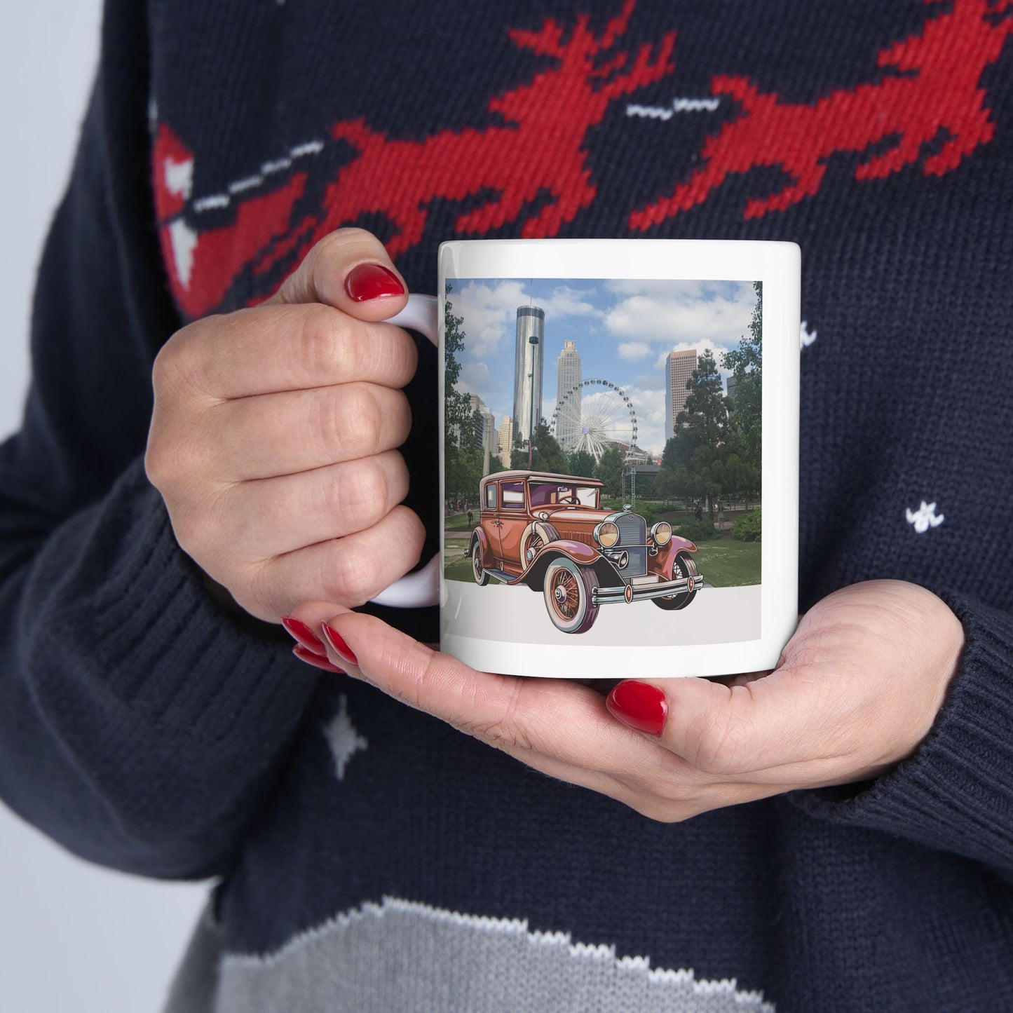 Ford Atlanta Skyliner Vintage Mug - Relive 1930s American Car Charm