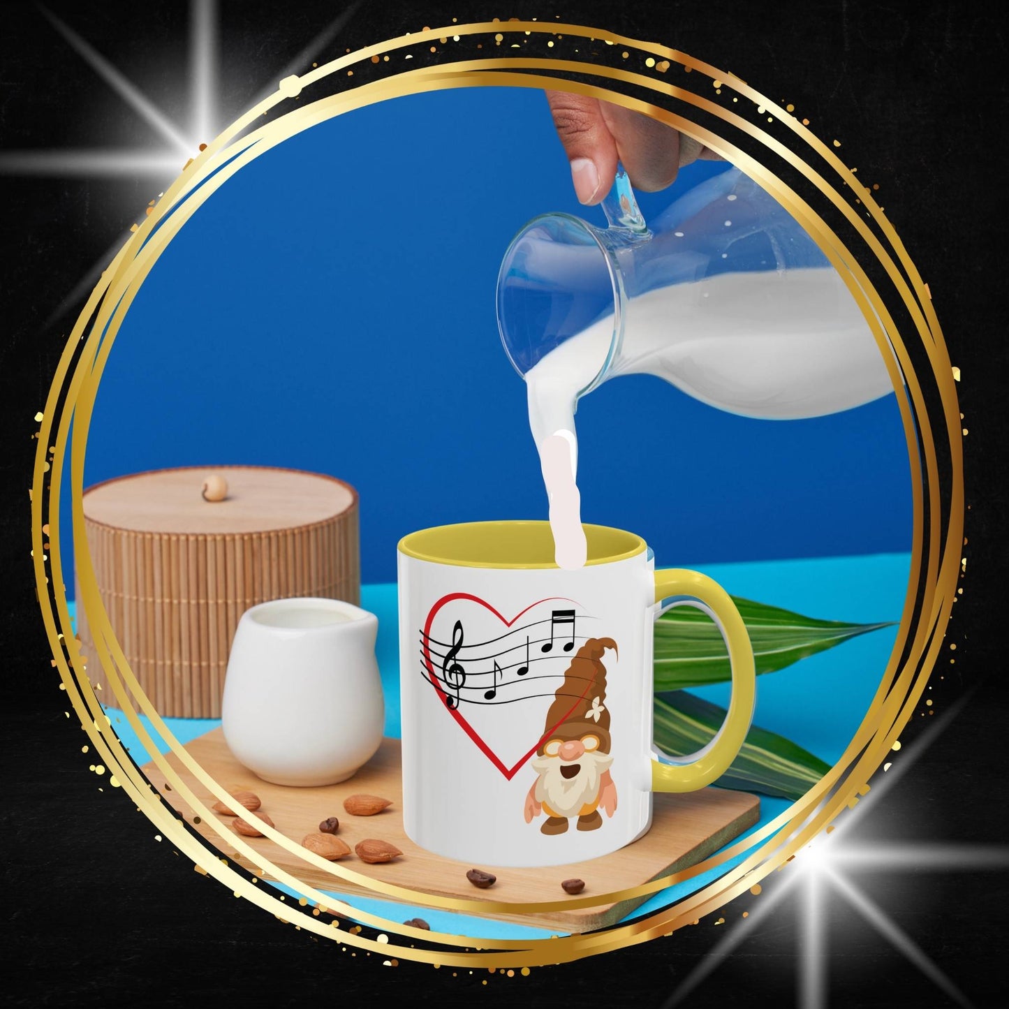 The Pulse of Music: Melodious Gnome Heartbeat Mug