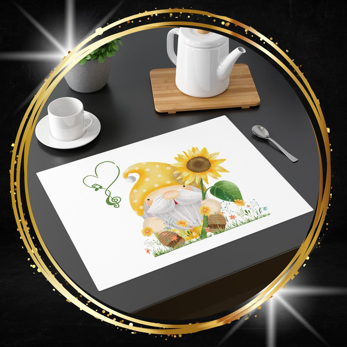 The Sunflower Solitude Placemat