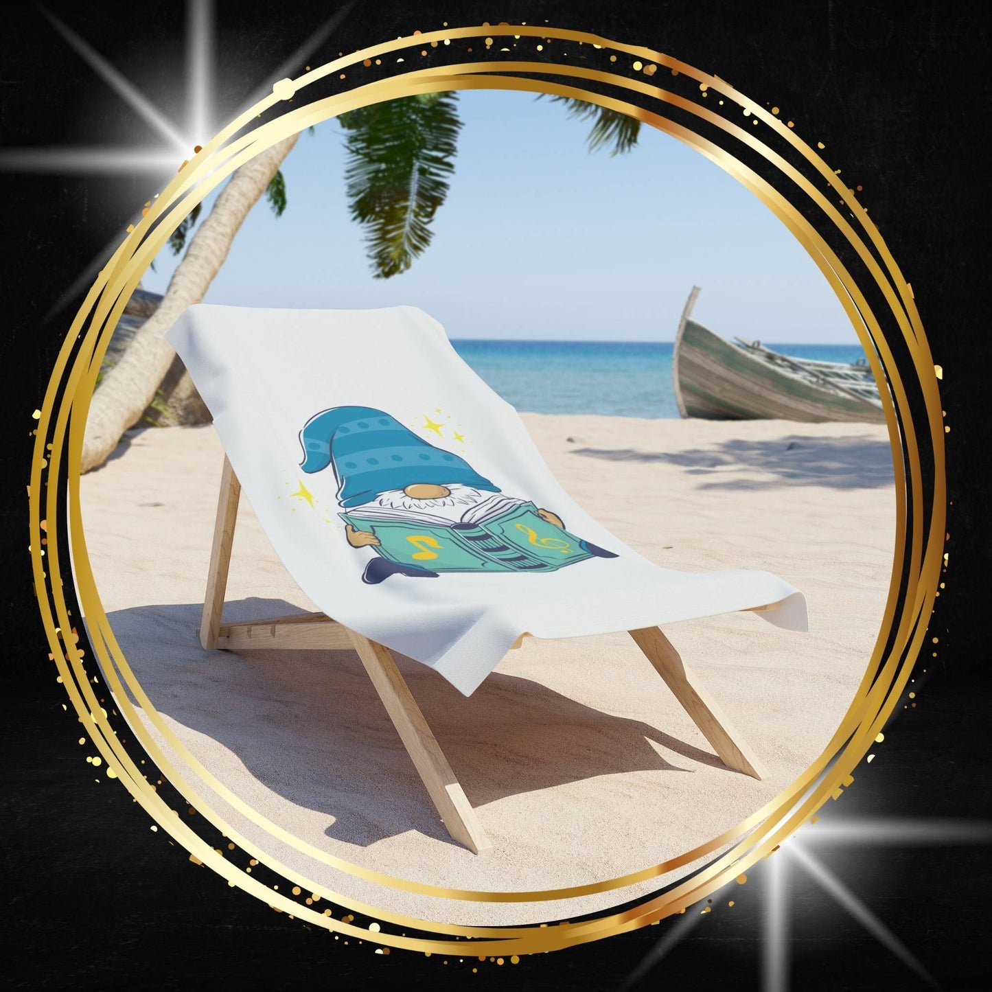 Wise Gnome Beach Towel | Fantasy Book Lover Gift