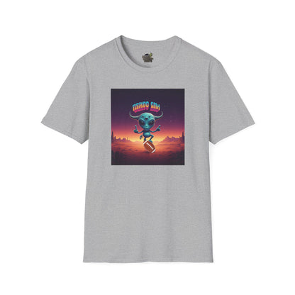 gray Alien football player unisex t-shirt