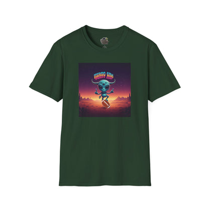 forest green Alien football player unisex t-shirt