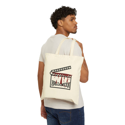 Haunted Hollywood: The Spooky Clapperboard Halloween Tote Bag
