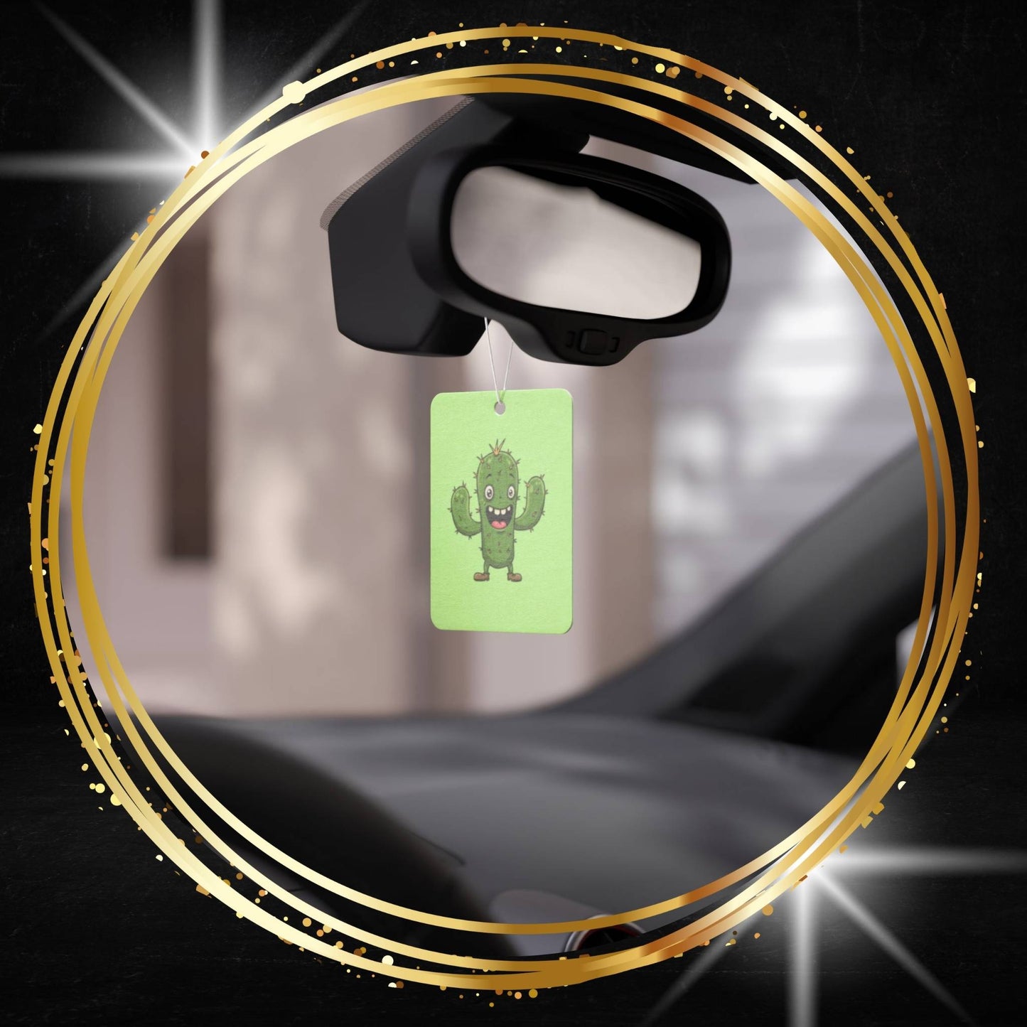 Joyfull Cactus Car Air Freshener -  Power Car Freshener: Fresh Scent, Long-Lasting Fragrance, Funny Design