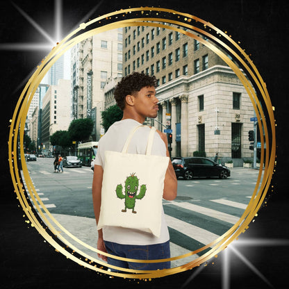 Joyful Cactus Tote Bag - Durable, Eco-Friendly & Always Ready!