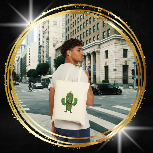 Joyful Cactus Tote Bag - Durable, Eco-Friendly & Always Ready!