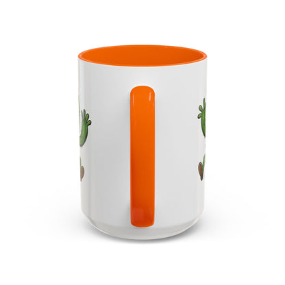 Cactus Mania Happy Jumping Cactus Mug - Cheerful Ceramic Coffee Cup