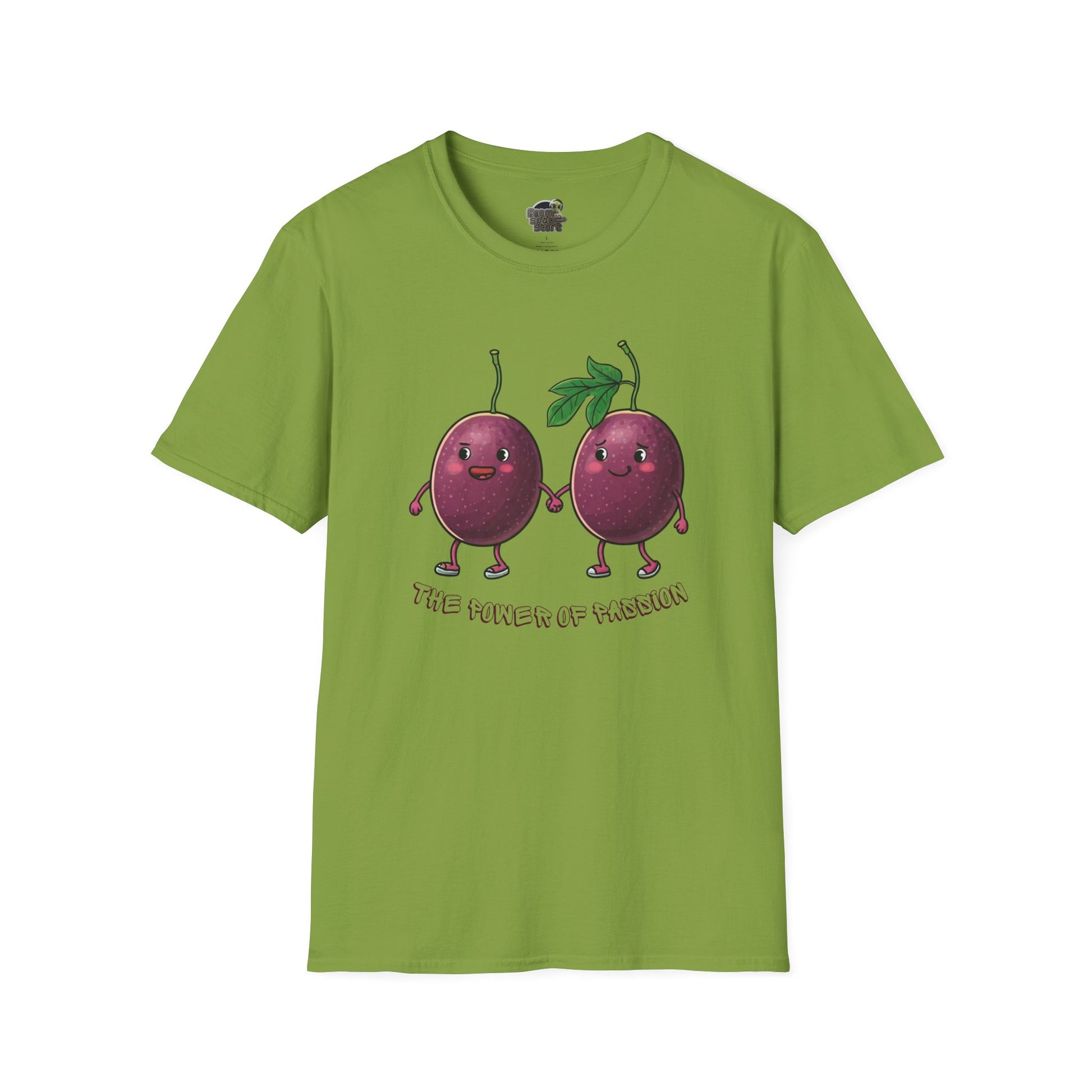 Power of Passion t-shirt: Funny Passion Fruit Love Tee Kiwi Cotton