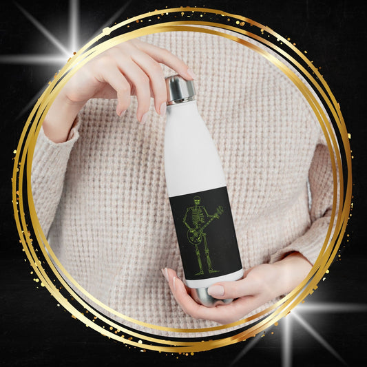 Bass Skeleton Water Bottle | Gothic Metal Bass Gear